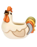 Cachepot/centrotavola gallo in ceramica Incanto di Pasqua