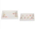 SET 2 VASSOI SPRING TULIPS 315X215X40 360X260X40MM