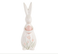 CONIGLIO CON UOVO TULIPANI ROSA H.320MM