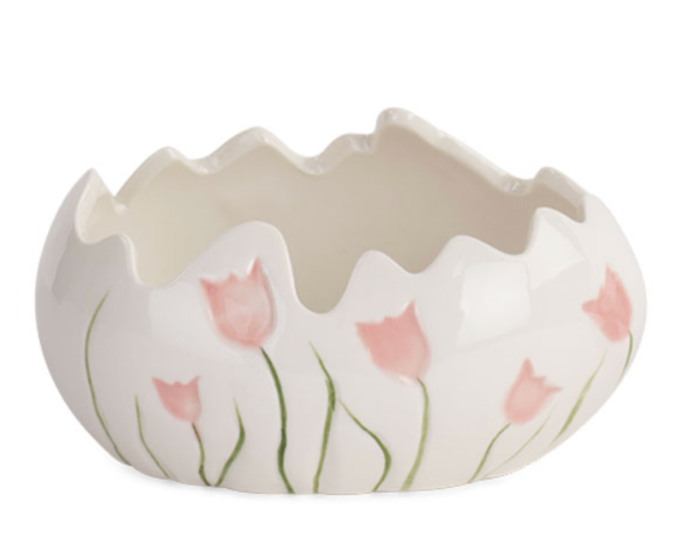 UOVO CACHEPOT TULIPANI ROSA 130X80XH.70MM