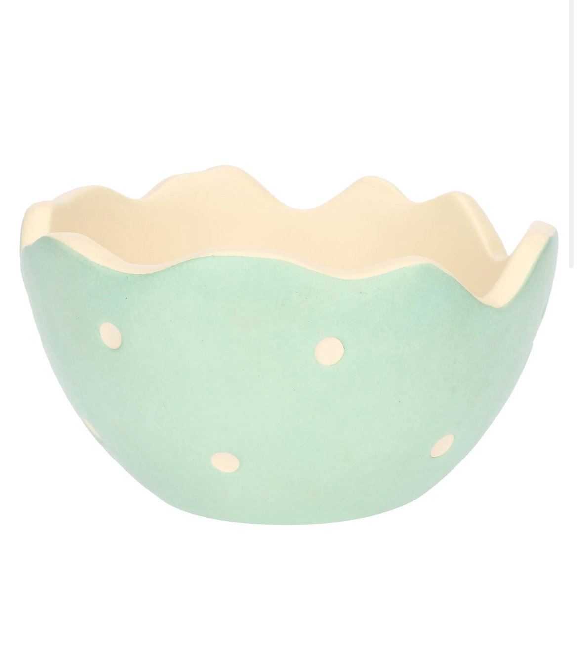 Centrotavola in ceramica a forma di uovo Incanto di Pasqua
