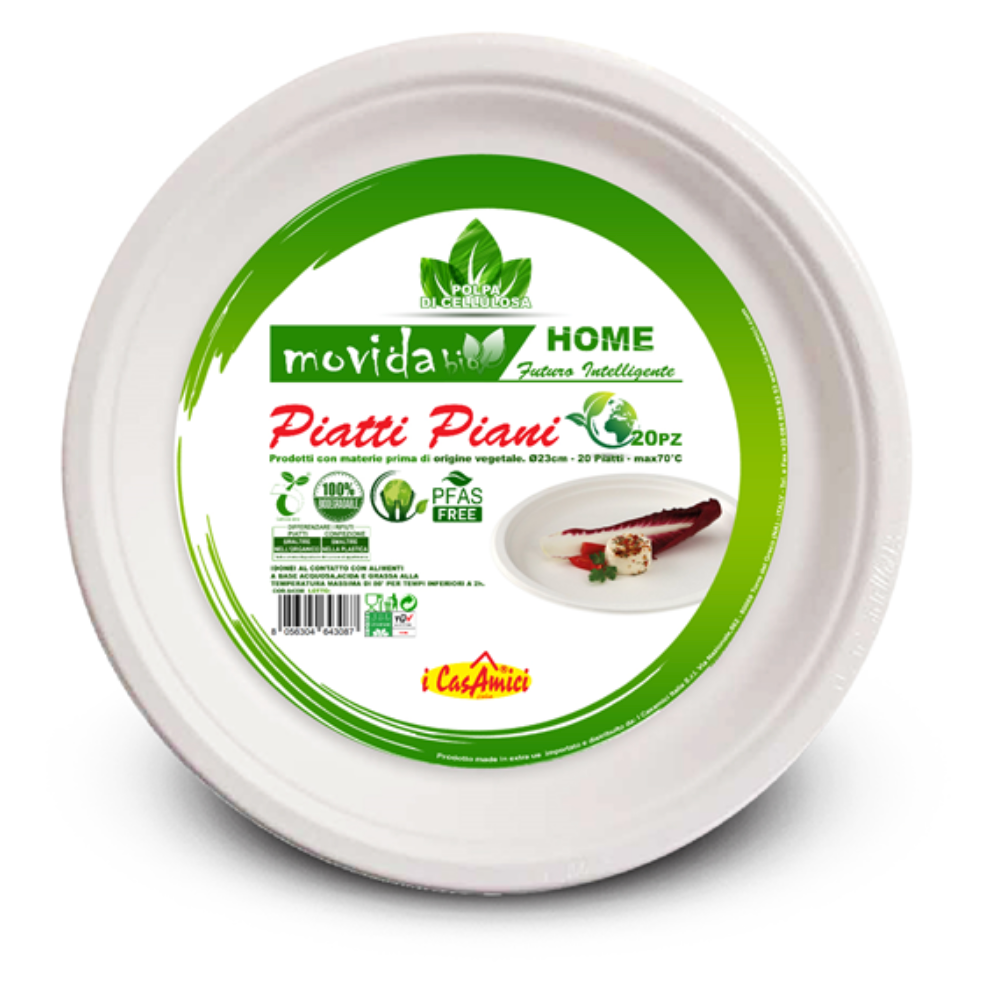 PIATTI BIO PIANO CM.23 20 PEZZI