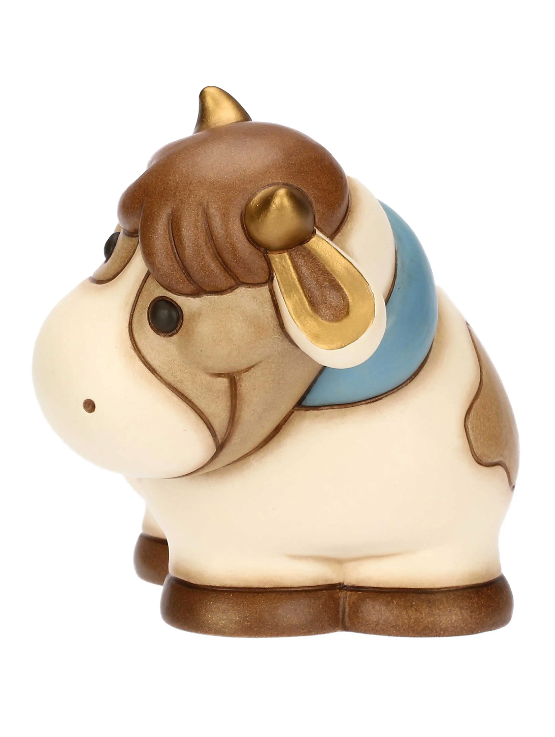 Mucca Gigliola in ceramica, grande