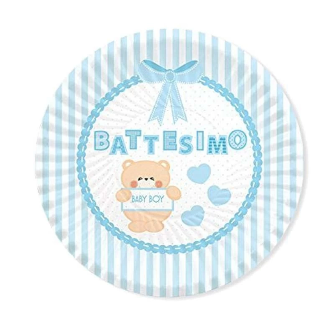 Piatti Dessert Battesimo Culla Celeste – 18/16cm (8 pezzi)