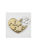 QUADRETTO CUORE PUZZLE BASE BIANCA