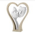 Scultura Coppia Cuore Alta Visi H18 Nocciola – Bongelli Preziosi