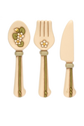 Set 3 posate in ceramica da parete, grande