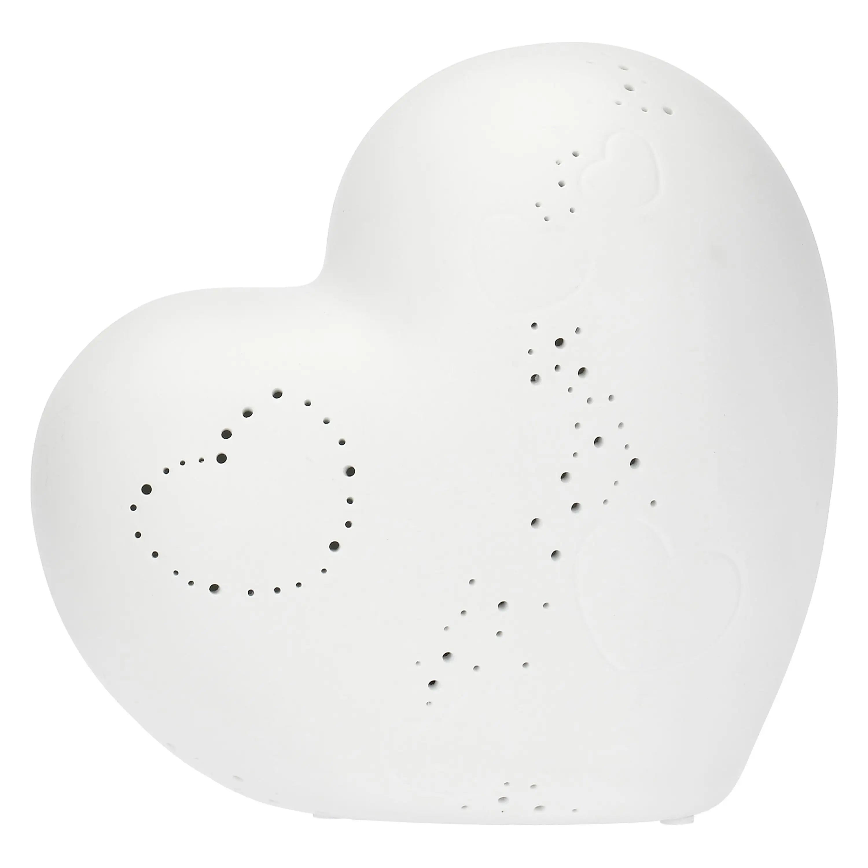 Lampada a forma di cuore in ceramica