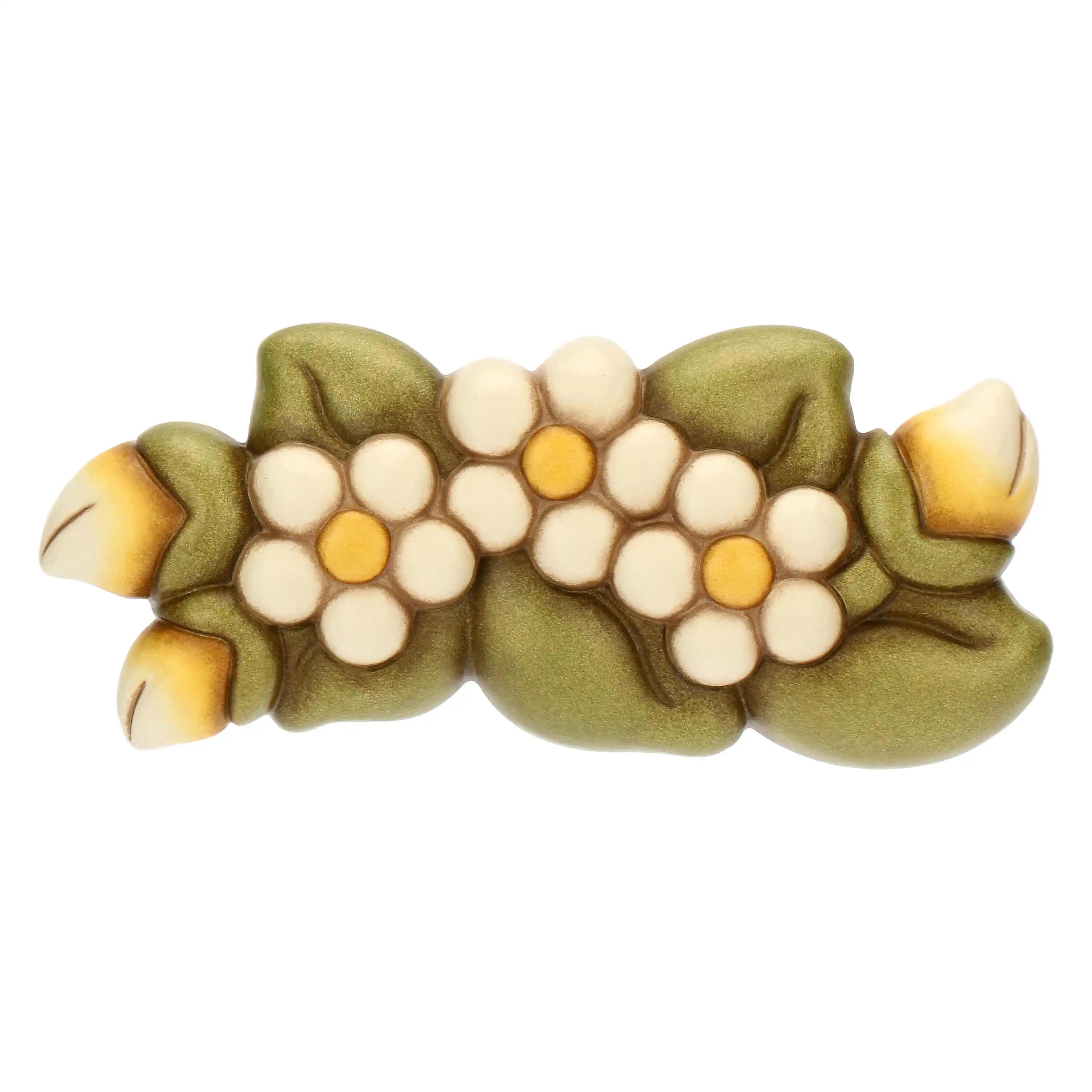 Thun Decorazione floreale da parete in ceramica Country Bloom