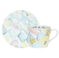 Tazza colazione con piattino in porcellana Incanto di Pasqua