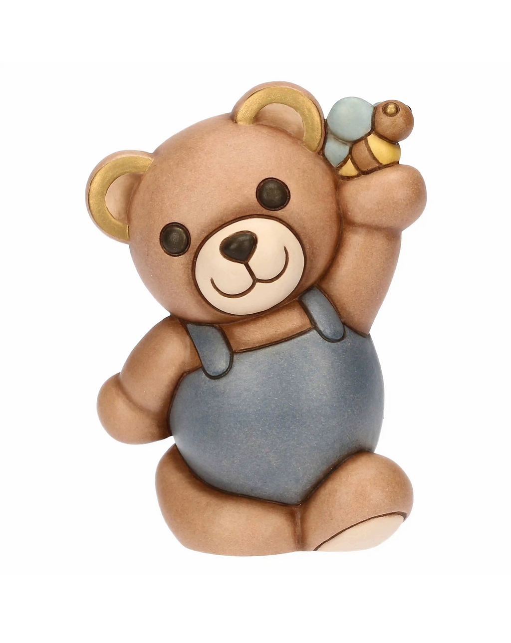 Teddy primavera con ape in ceramica, medio
