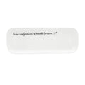 Piatto Rettangolare, Gli Onesti - Porcellana, 30x11 cm