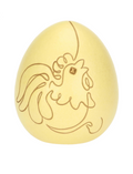 Uovo decorativo in ceramica Incanto di Pasqua, giallo