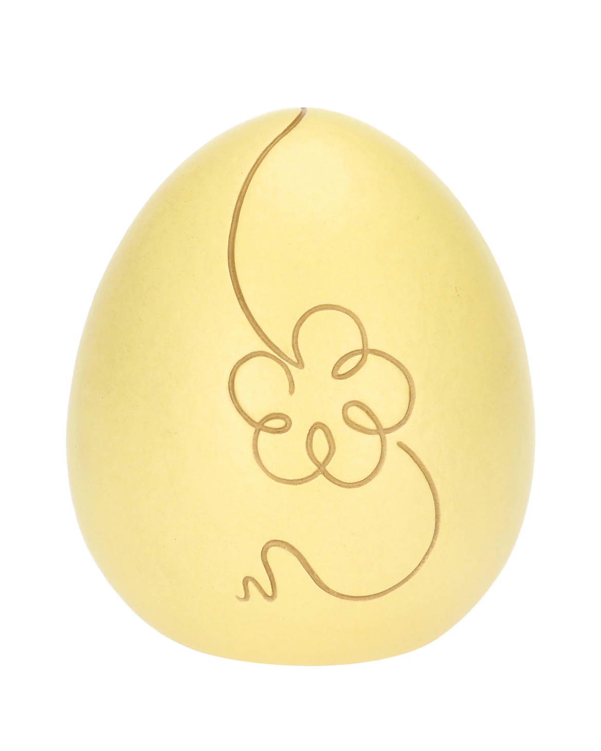 Uovo decorativo in ceramica Incanto di Pasqua, giallo